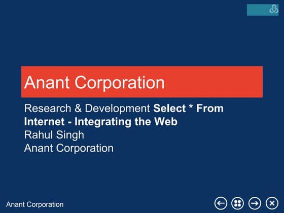 Select * From Internet - Integrating the Web