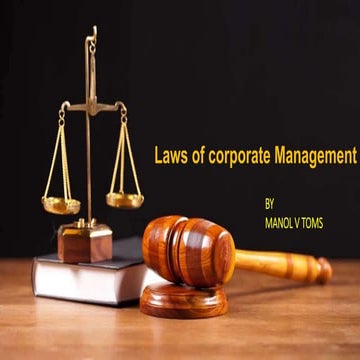 Laws Relating to Corporate Governance