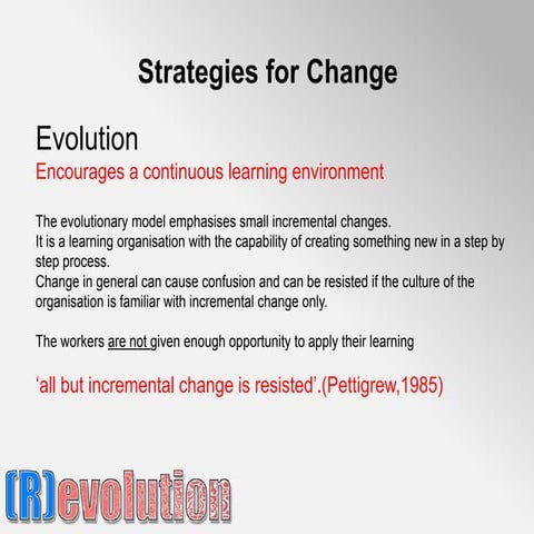 Strategic Change - Evolution