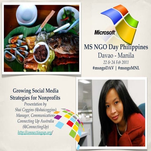 Social Media for Nonprofits - MS NGO Days Philippines 2011