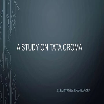 A Study on TATA CROMA