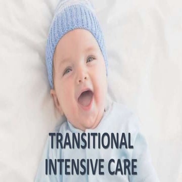 Services Marketing - Transitional Intensive Care (TIC)