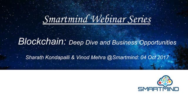 Blockchain - Deep Dive