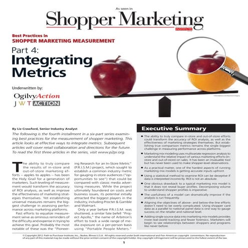 Integrating Metrics