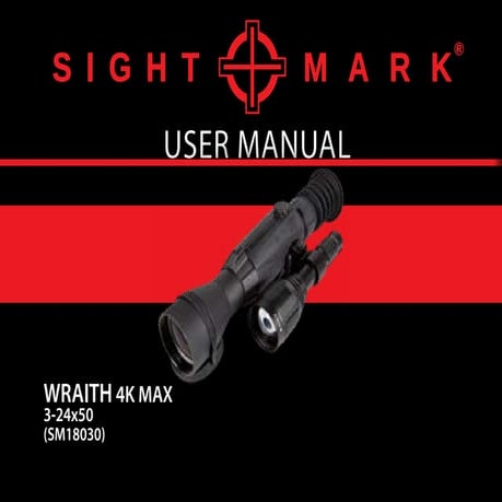 Instruction Manual | Sightmark 4K Max 3-24x50 | Optics Trade
