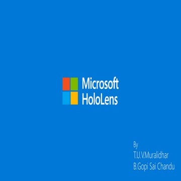 Microsoft HoloLens by #Muralid25