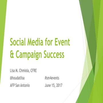 Social Media for Events and Campaigns