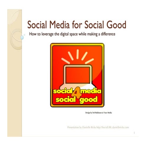 Social Media 4 Social Good