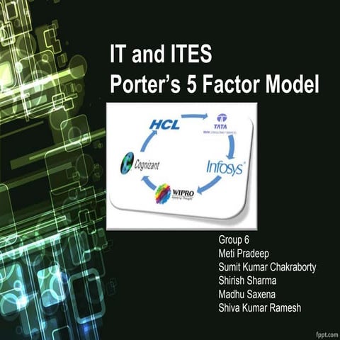 Michael porters 5 forces in IT and ITES sector