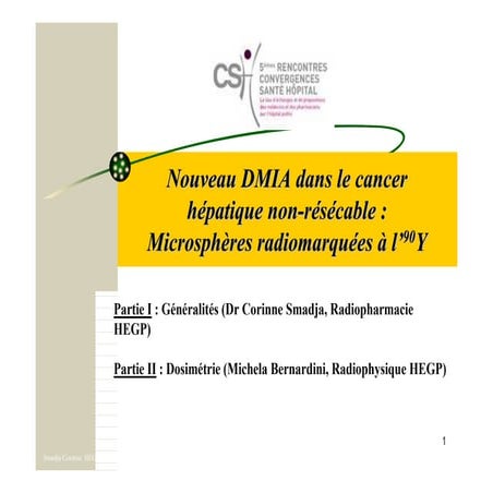 application des microsphères - cancer - dmia | PDF
