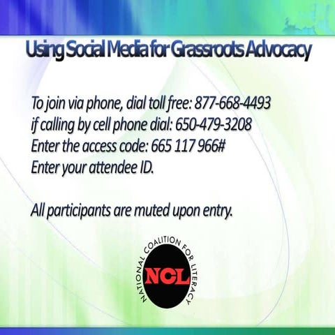 Using Social Media for Grassroots Advocacy