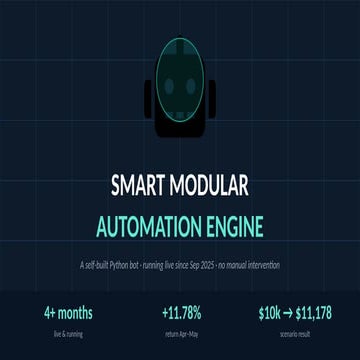 Smart Modular Automation Engine: Autonomous Python Crypto Trading Bot ...