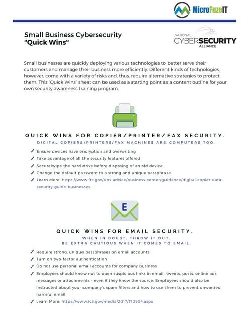 Small Business Quick Wins Guide