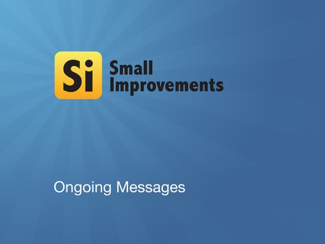 Small improvements-continuous