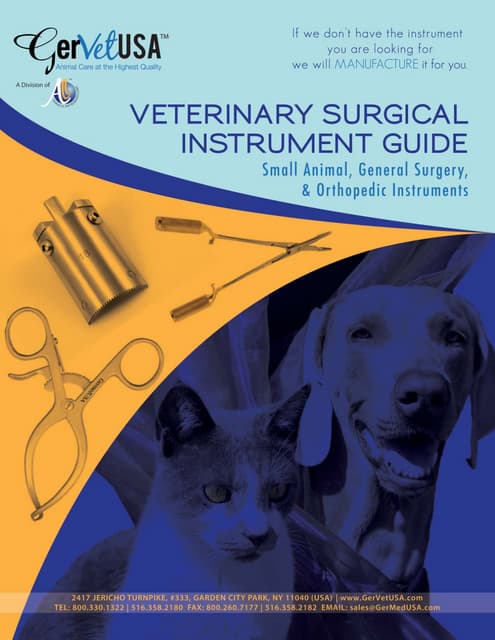 GermedUsa Small animal Surgical Instrument catalog