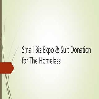 Small biz expo & suit donation for ...