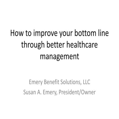 Small biz health care cost saver 