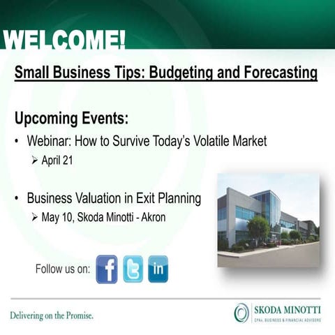 Small Business Tips: Budgeting and Forecasting 