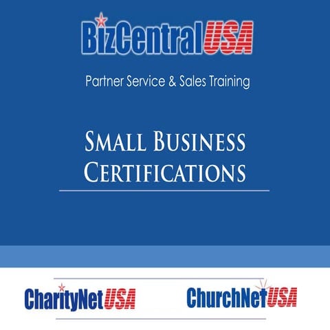 Partner Training: Small Business Certifications