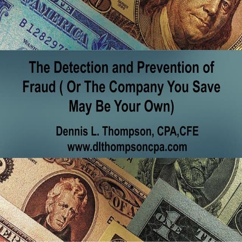 Small business fraud presentation