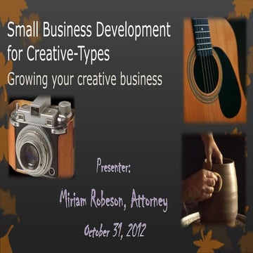 Small business october 31, 2012