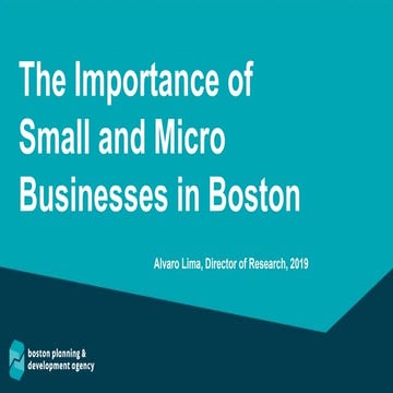 The Importance of Small and Micro Businesses in Boston
