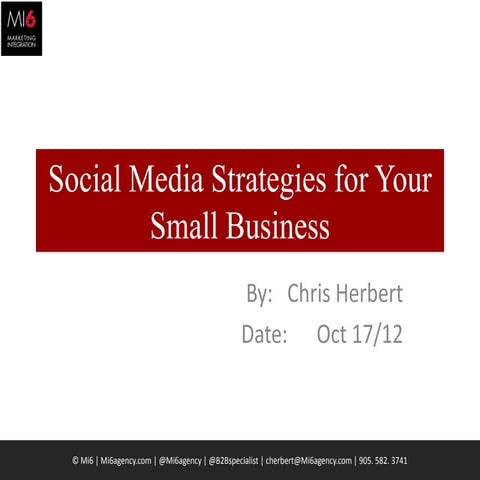 Social Media Strategies, Presented by Chris Herbert