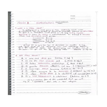 Small group session 1&2a