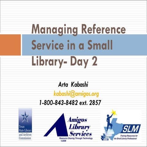 Small Library Management Day 2