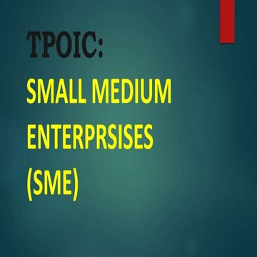 Small medium enterprise