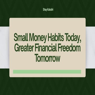 7 Money Mistakes That Keep You Broke: Insights from Shay Kolodni(שי ...