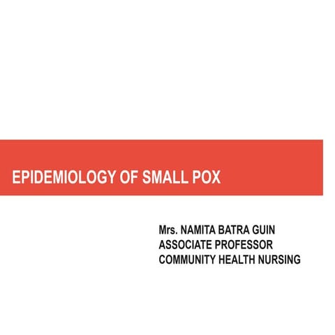 Smallpox | PPTX