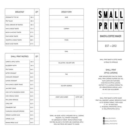 Small Print - Baker & Coffee Maker