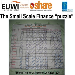 Small-scale finance for water and s...
