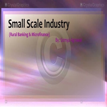 Small scale industry