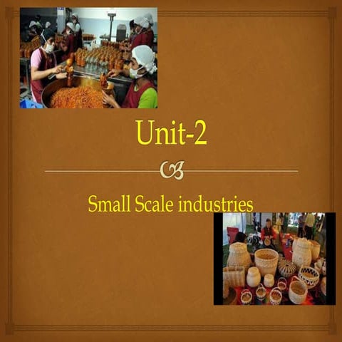 Small scale industry and its sickness