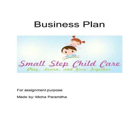 Small step child care - Business Plan