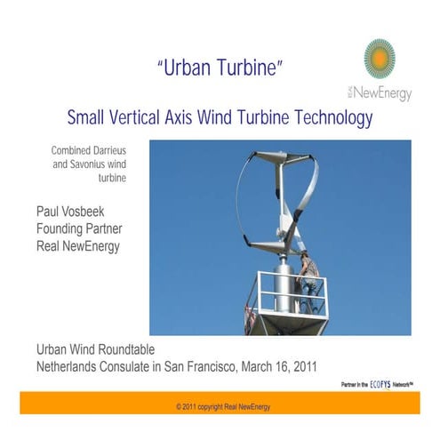 Urban Turbine by Paul Vosbeek