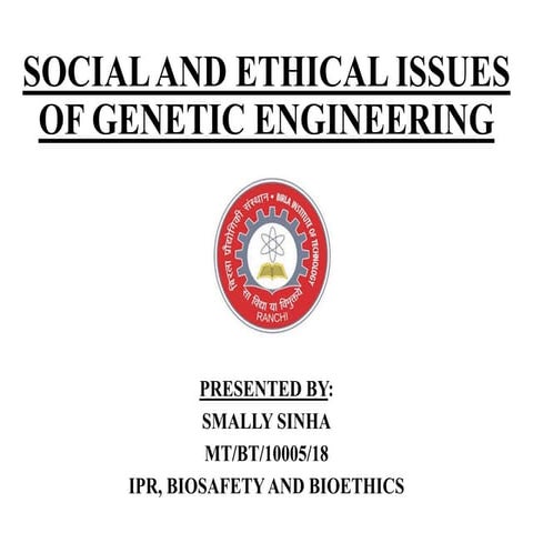 Social and ethical issues of genetic engineering