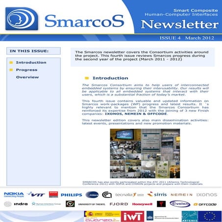 Smarcos Newsletter 4 Issue