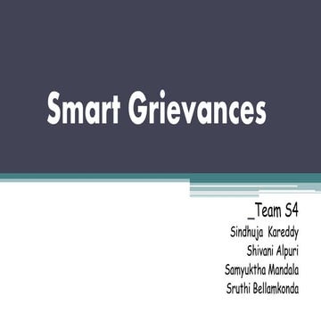 Smart Grievances