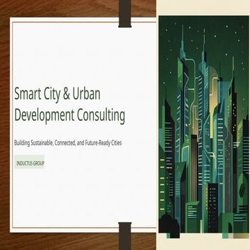 Smart City and Urban Development Consulting for Sustainable Future ...