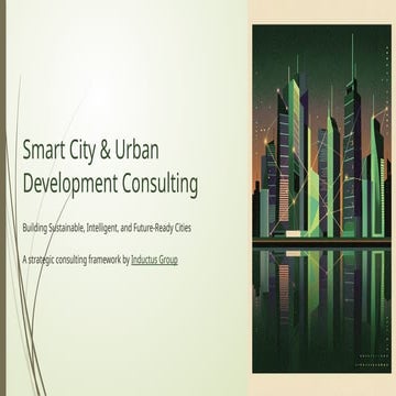Smart City and Urban Development Consulting for Sustainable Future ...