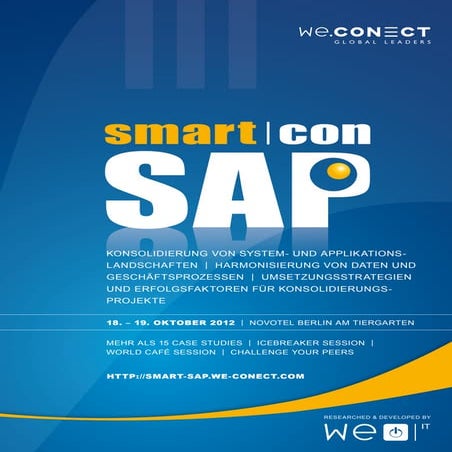 Smart.con SAP 2012 Agenda