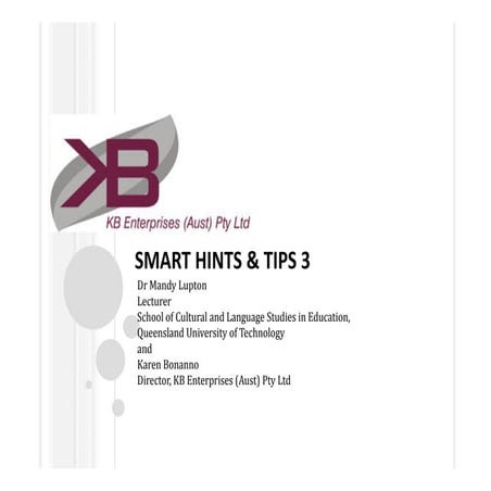 Smart hints and tips 5 | PDF