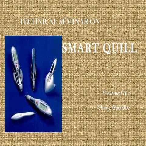 Microsoft Smart Quill Pen -A Digital Pen