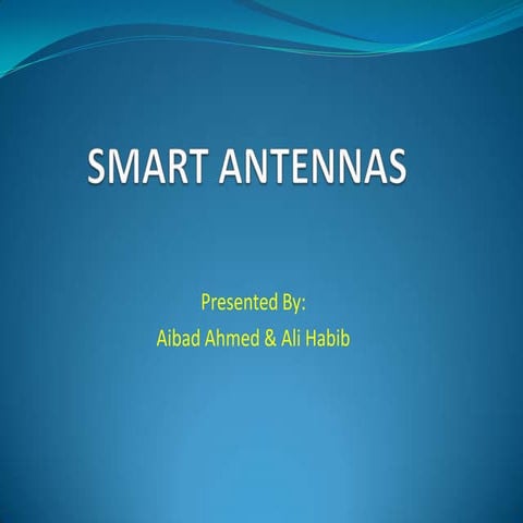 Smart antennas