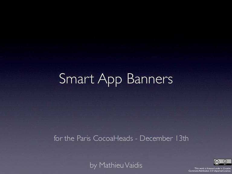 Smart app banners