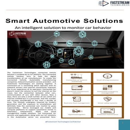 Smart automotive solutions-Faststream Technologies