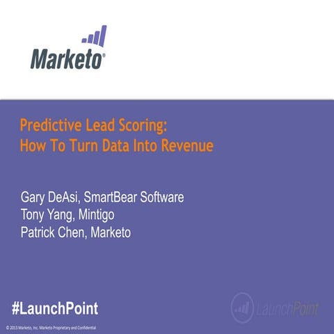 [Webinar] Predictive Lead Scoring: How To Turn Data Into Revenue
